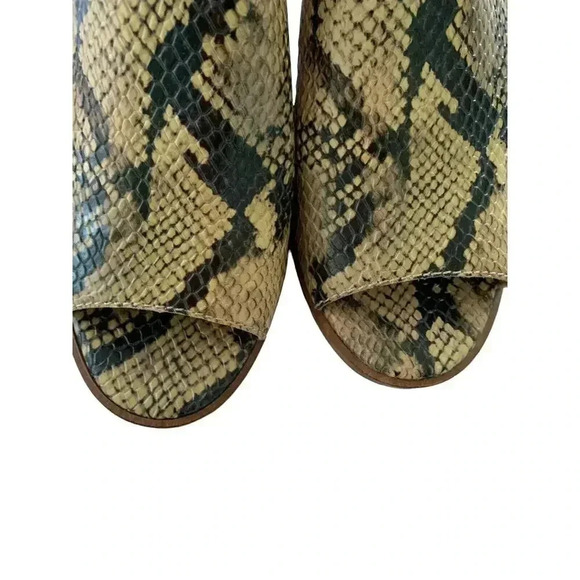 Lucky Brand Womens Junai Heels Leia Snake Print Natural MultiColor Size 7.5 US - Picture 2 of 9